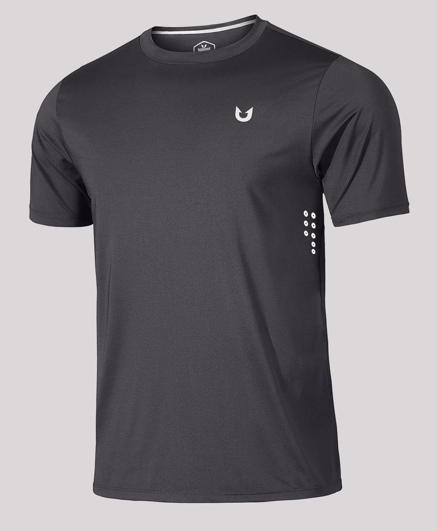Men's Performance Workout Short Sleeve T-Shirts — Dark Grey