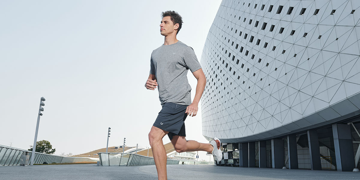 Beyond the Track: Lightweight Men’s Running Tee with UPF 50+ Sun Protection