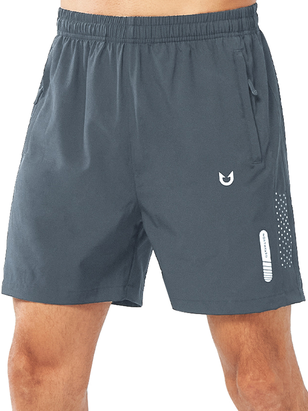 Men's Cool Grey 5" Moisture Wicking Hiking Shorts