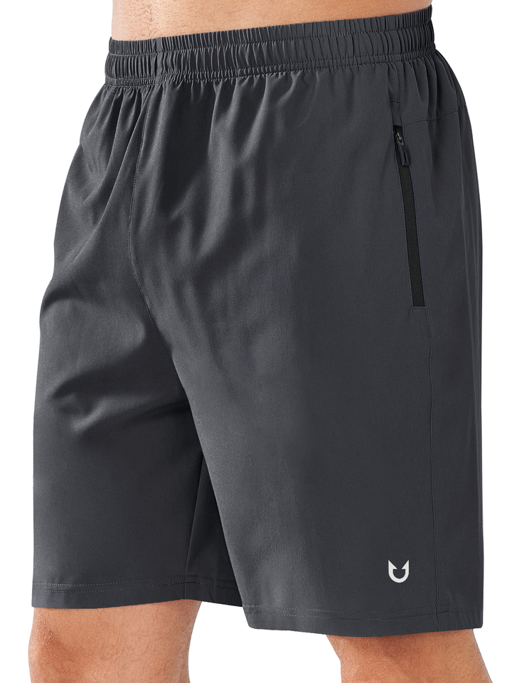 Northyard Men's Cool Grey Athletic Sports 9 inch Shorts Quick Dry for Training Gym Outdoor