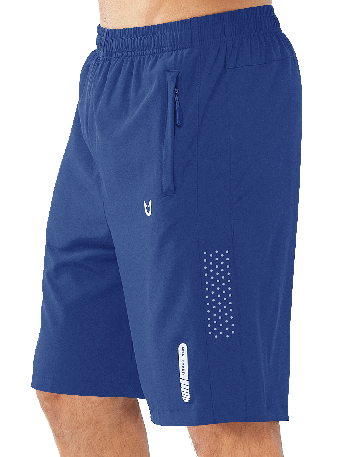 Northyard Men's Royal Blue 9 inch inseam Athletic Shorts Lightweight for Run Hiking Workout