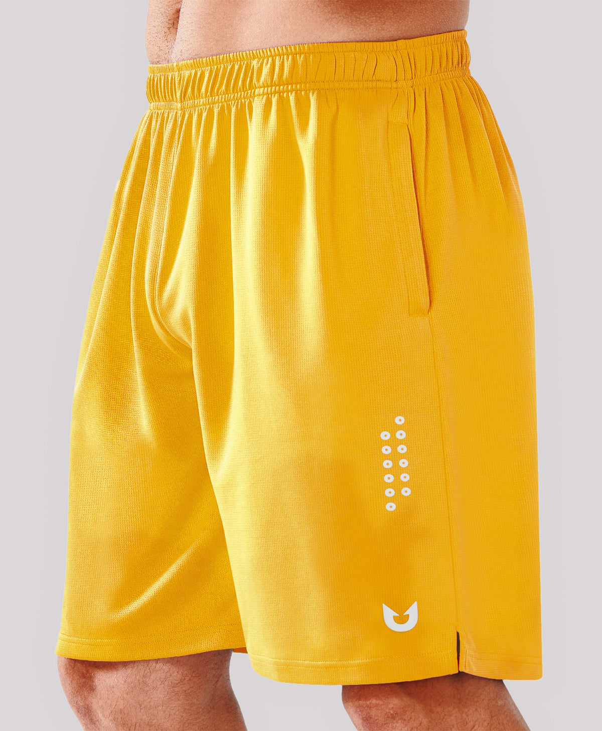 
Men's 10" Breathable Mesh Basketball Athletic Shorts — Gold