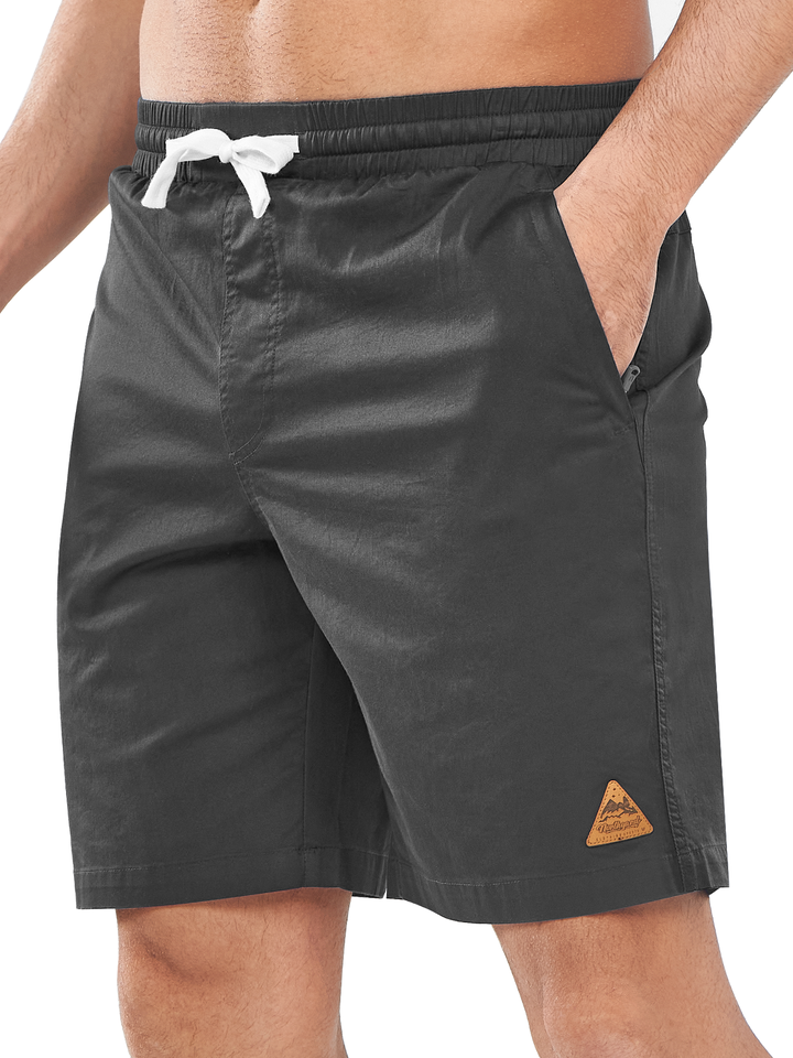 Northyard Men's Dark Grey Casual Golf 9" Shorts with Pockets Cotton Stretch for Work Beach