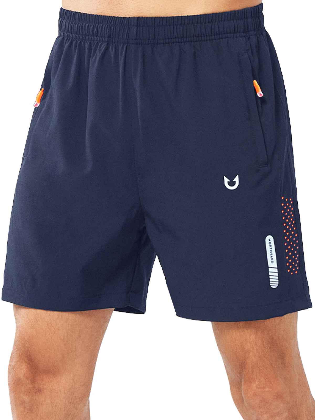Men's Navy 5" Moisture Wicking Hiking Shorts