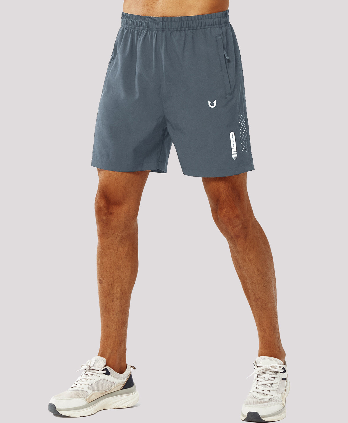 
Men's Moisture Wicking 5-Inch Hiking Shorts & Lightweight Sweat Shorts — Cool Grey