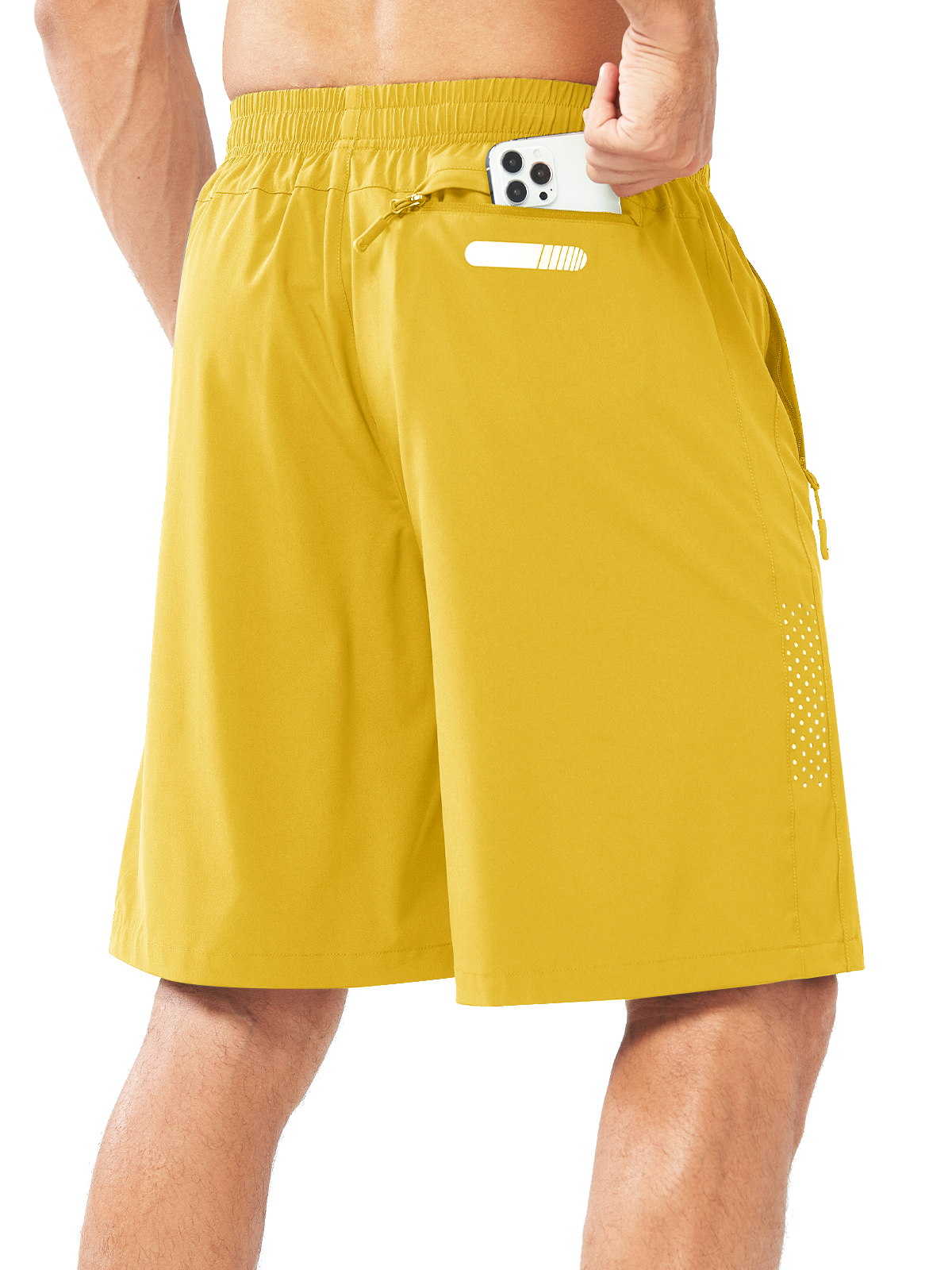 Men's Hiking 9 Inch Inseam Athletic Shorts Quick Dry Fit Gym Workout