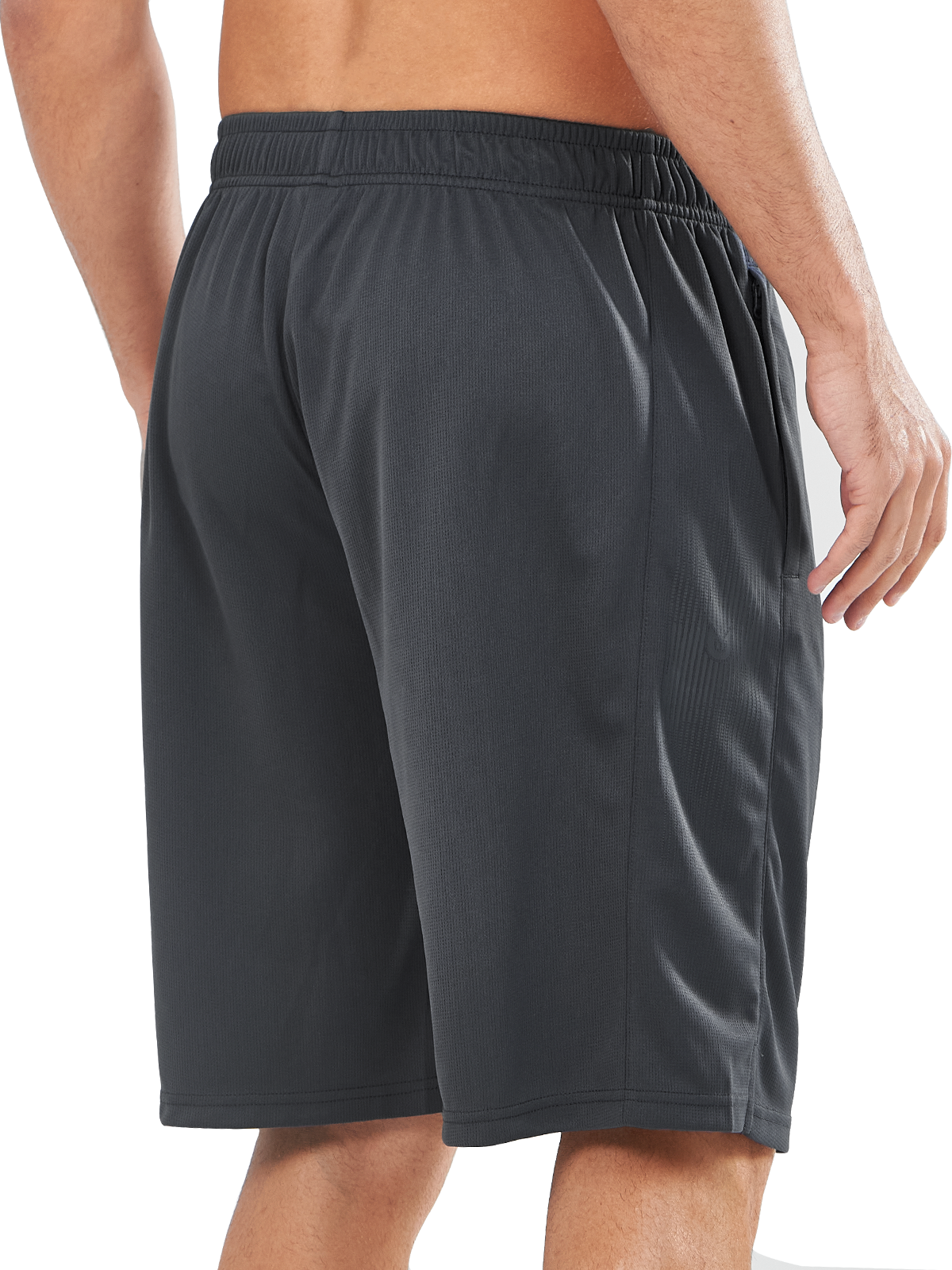 Men's 10" Basketball Sports Long Shorts with Pockets Mesh for Tennis