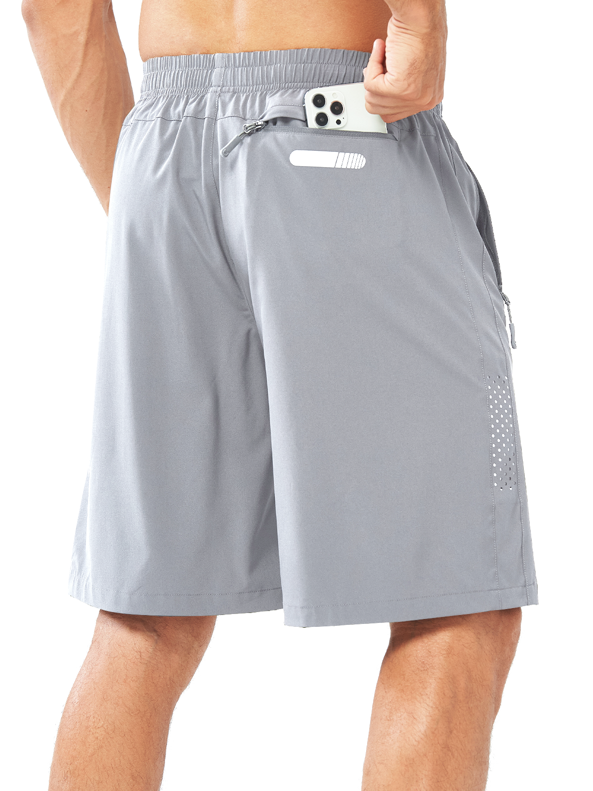 Men's Hiking 9 Inch Inseam Athletic Shorts Quick Dry Fit Gym Workout