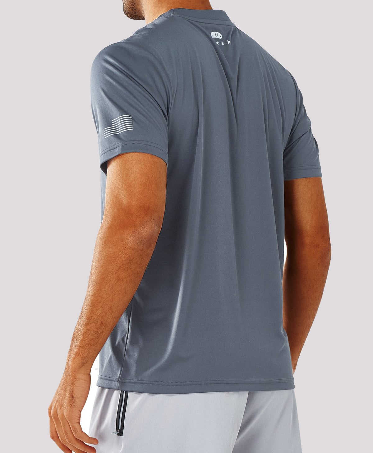 
Men's Athletic Running T-Shirts Short Sleeve Workout Dry fit Gym Sport — Cloud