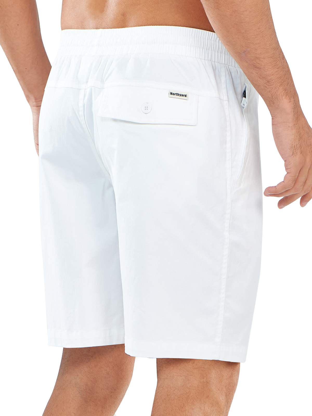 Men's Casual Golf 9" Shorts with Pockets Cotton Stretch for Work Beach