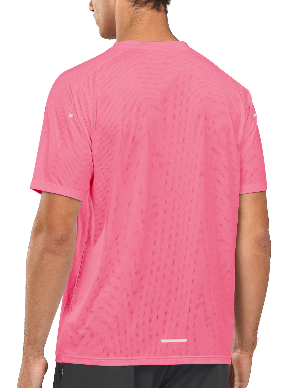 Men’s Powder Pink Compression T-Shirts Back