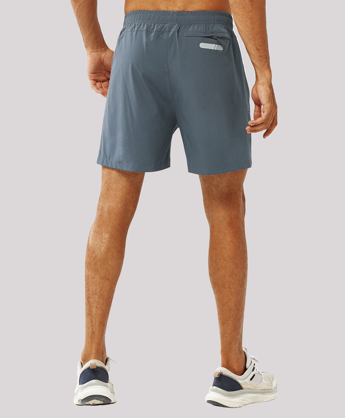 
Men's Moisture Wicking 5-Inch Hiking Shorts & Lightweight Sweat Shorts — Cool Grey