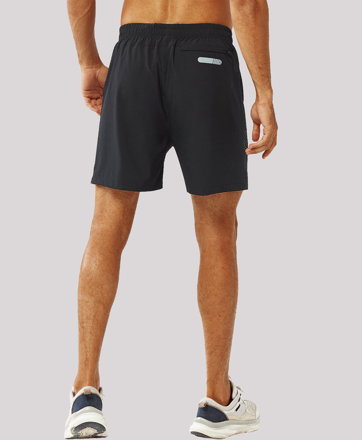 
Men's Moisture Wicking 5-Inch Hiking Shorts & Lightweight Sweat Shorts — black