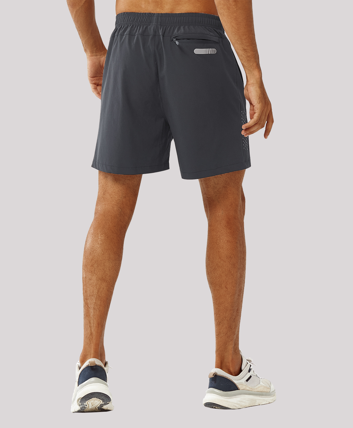 
Men's Moisture Wicking 5-Inch Hiking Shorts & Lightweight Sweat Shorts — Dark Grey