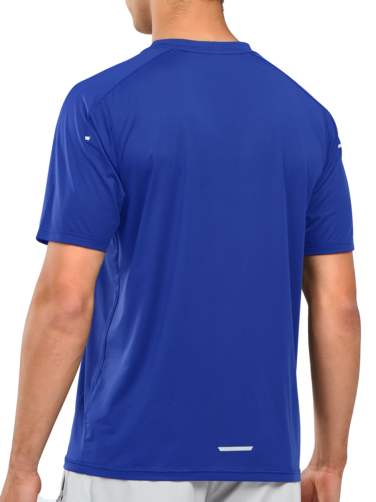 Men’s Royal Blue Compression T-Shirts Back