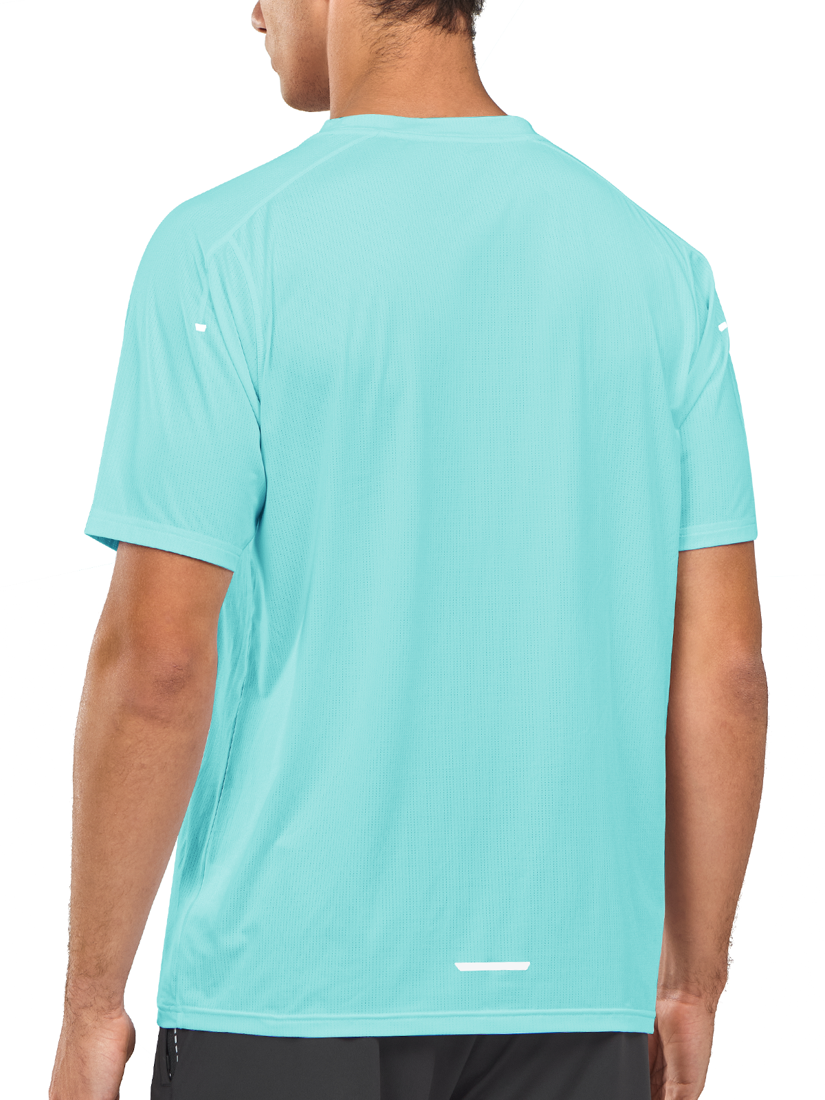 
Men’s Light Blue Compression T-Shirts Back