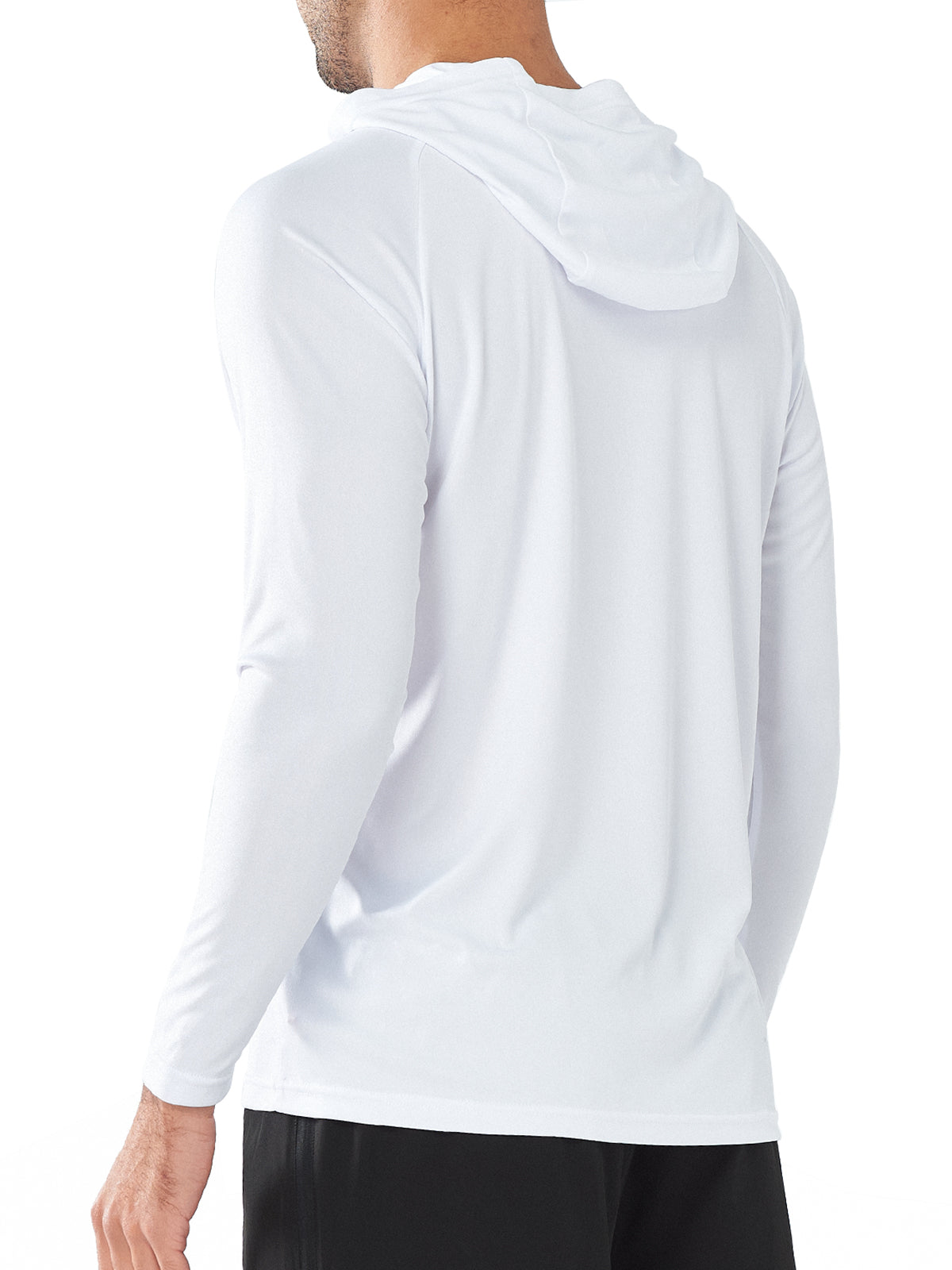 Men's Fishing Sun Hoodie T Shirt Lightweight Long Sleeve for Workout