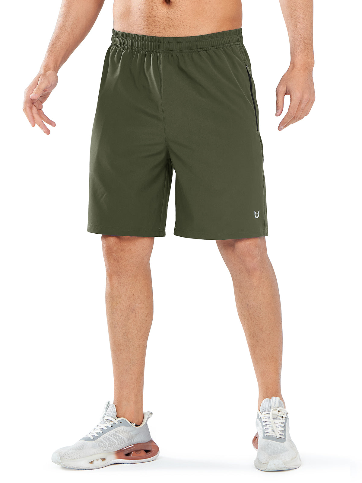 Men's Athletic Sports 9 inch Shorts Quick Dry for Training Gym Outdoor