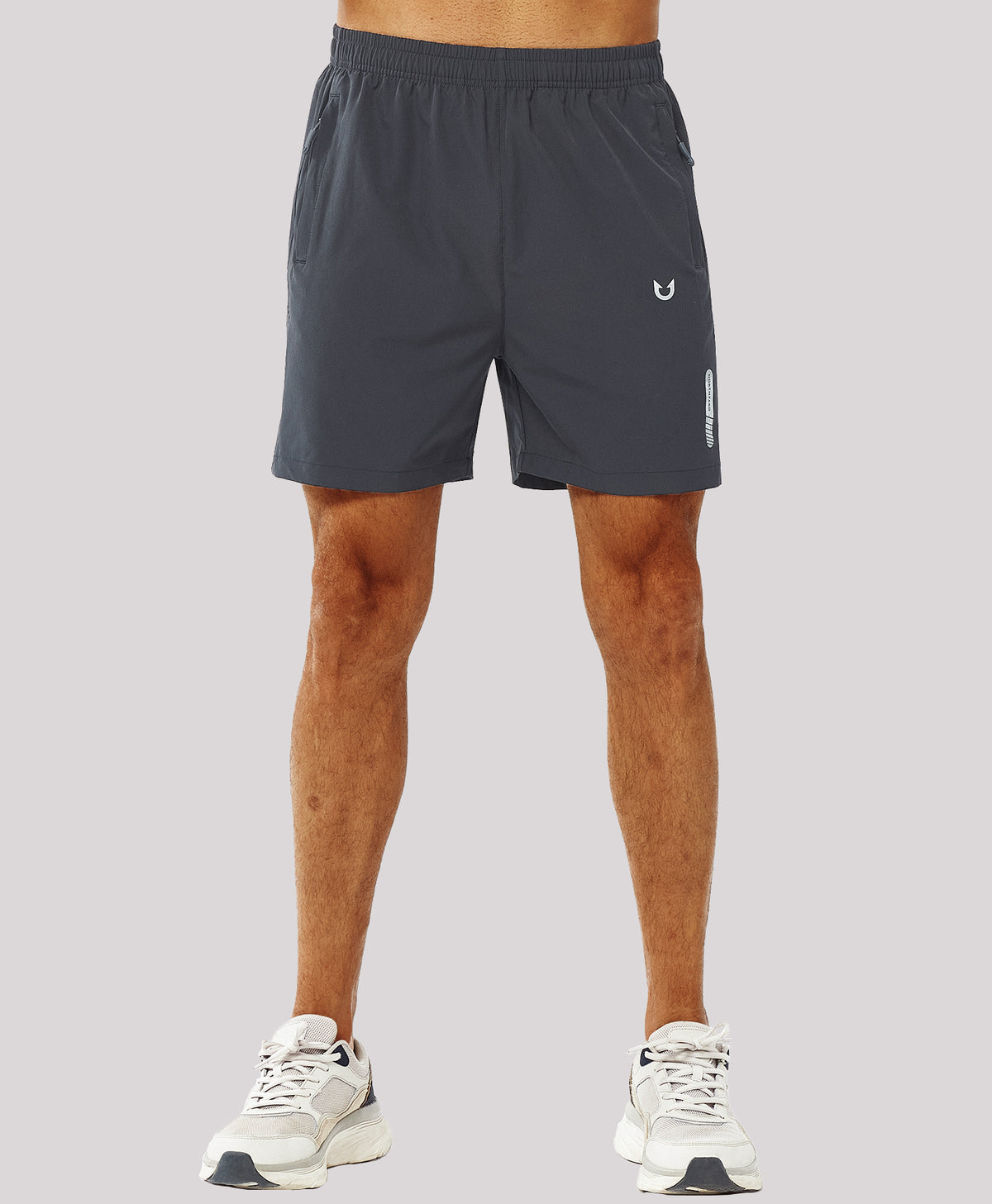 
Men's Moisture Wicking 5-Inch Hiking Shorts & Lightweight Sweat Shorts — Dark Grey