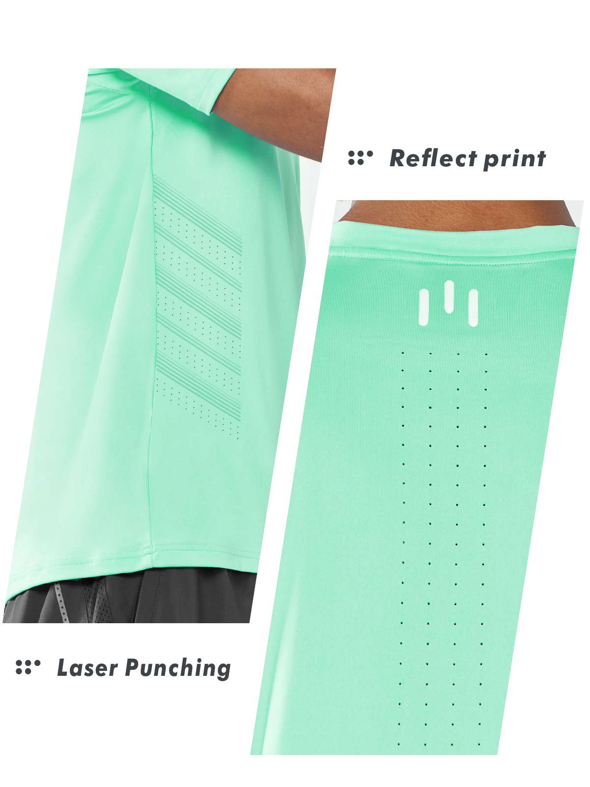 Men's Crew Workout T Shirts Performance Breathable for Gym Training
