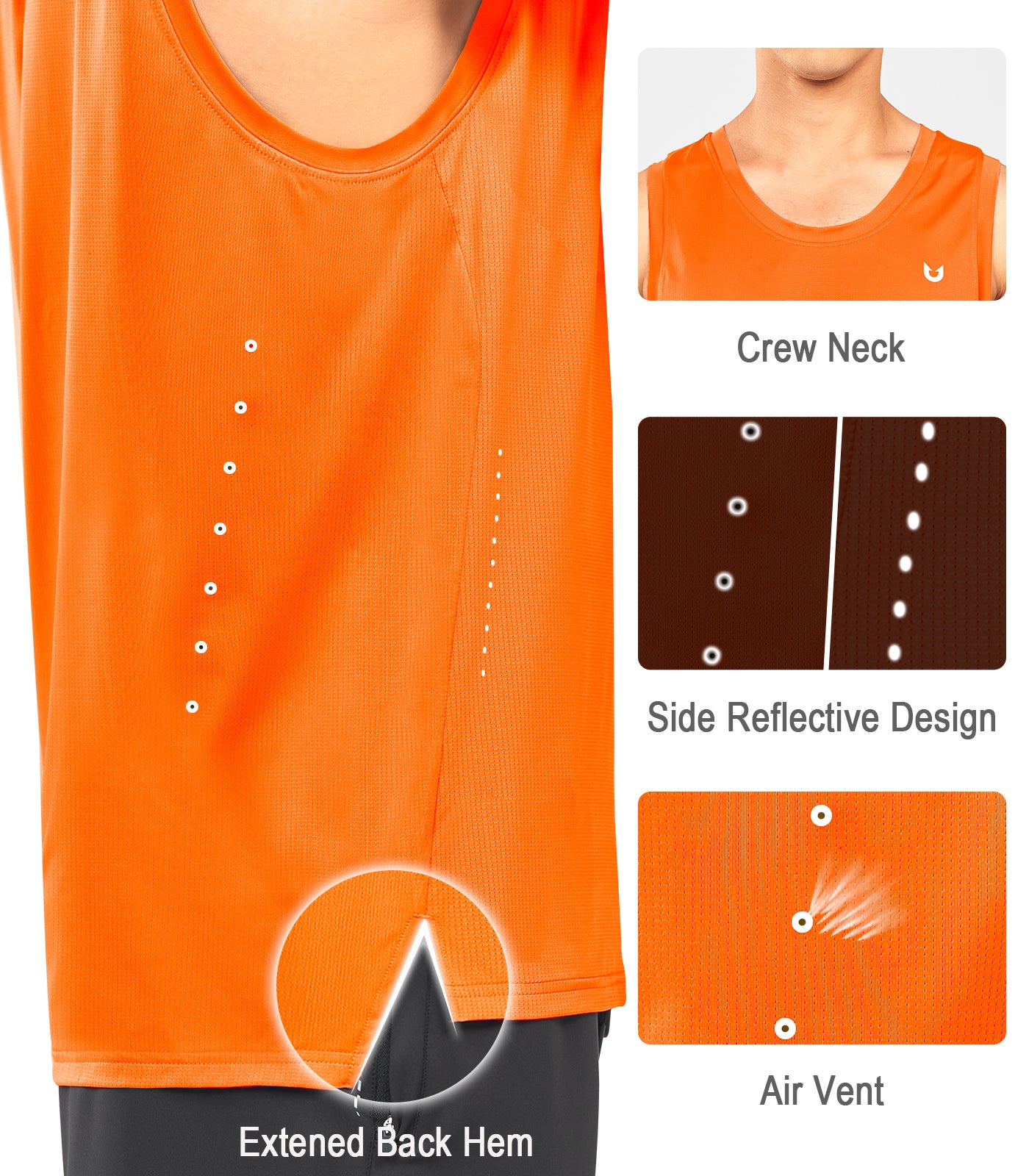 Running Tank Tops for Men Plus Size Sleeveless Dry fit Summer Work Gym