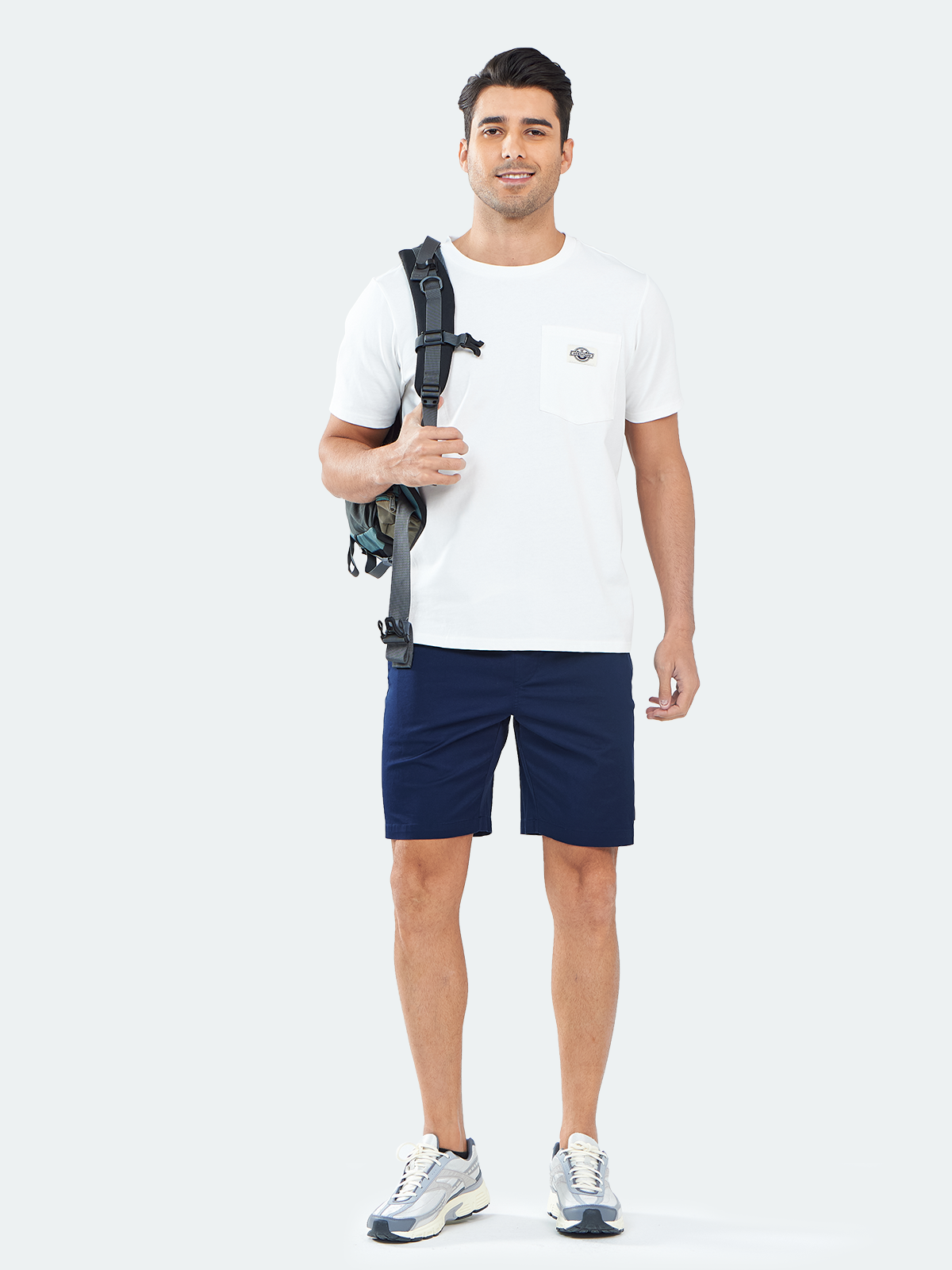 Men's Casual Golf 9" Shorts with Pockets Cotton Stretch for Work Beach
