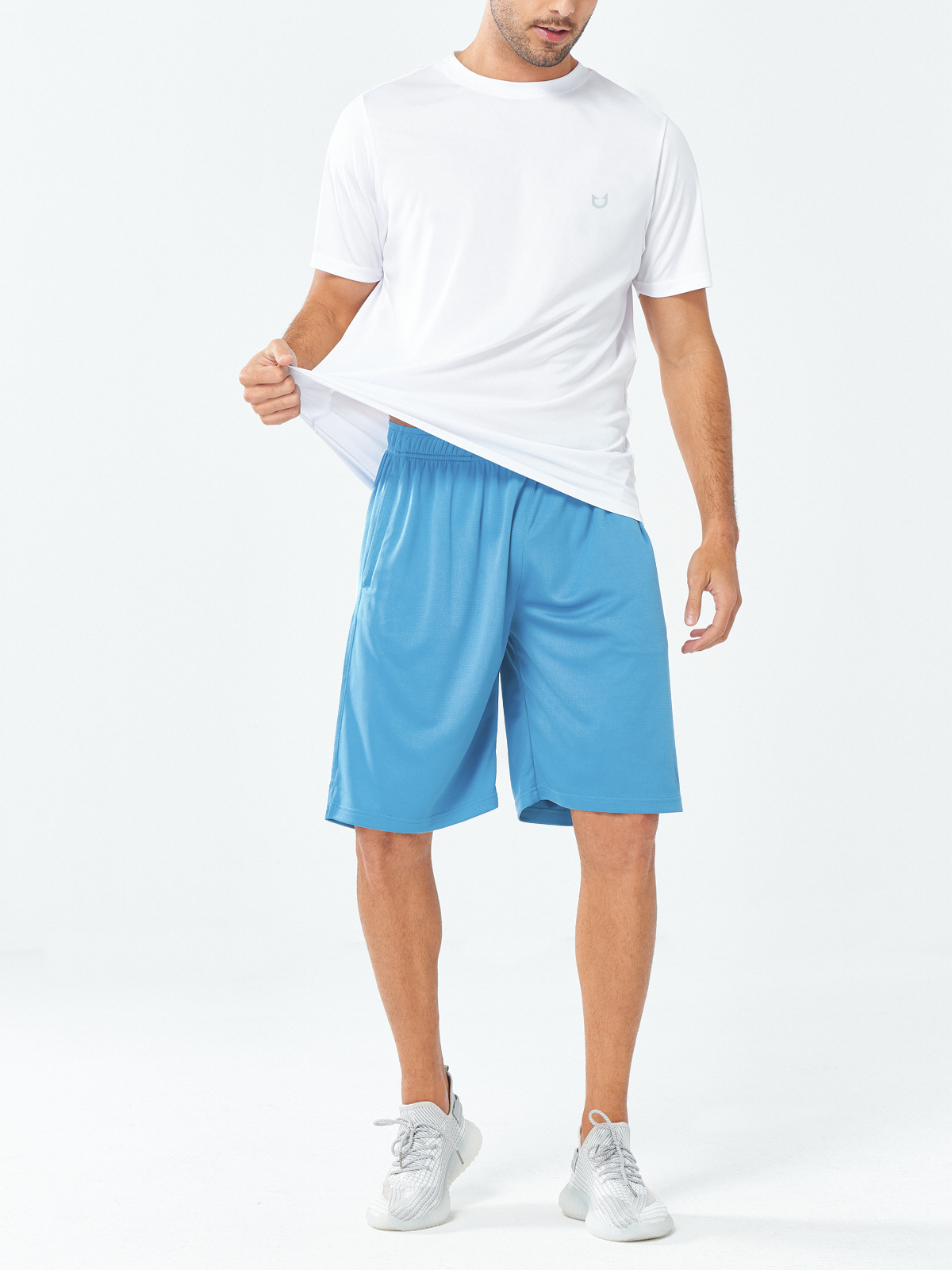 Men's 10" Basketball Sports Long Shorts with Pockets Mesh for Tennis