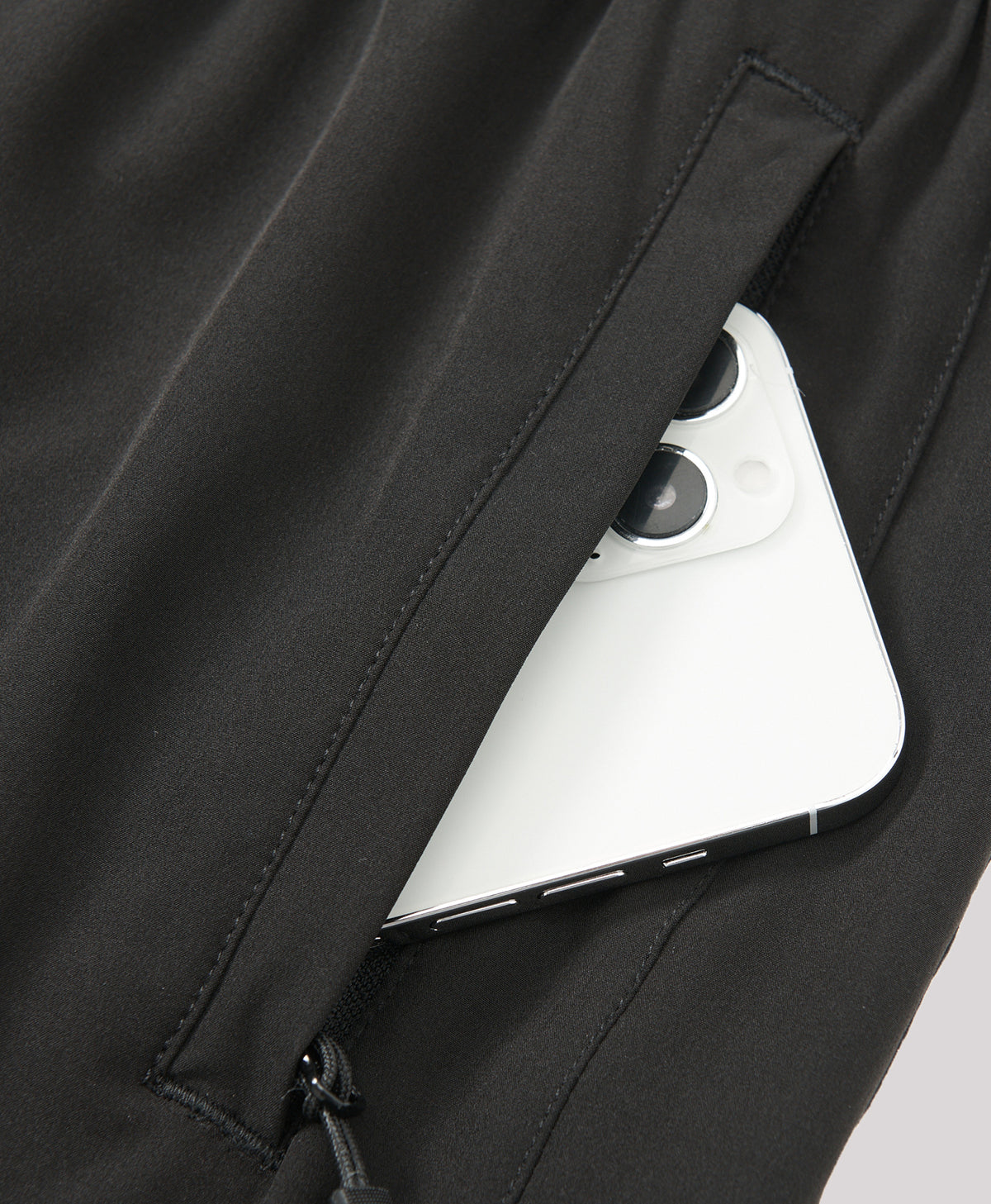 
Men's Moisture Wicking 5-Inch Hiking Shorts & Lightweight Sweat Shorts — black