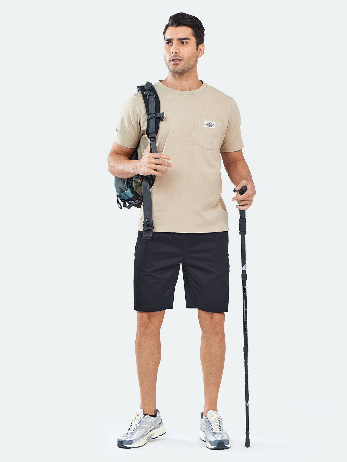 Men's Casual Golf 9" Shorts with Pockets Cotton Stretch for Work Beach