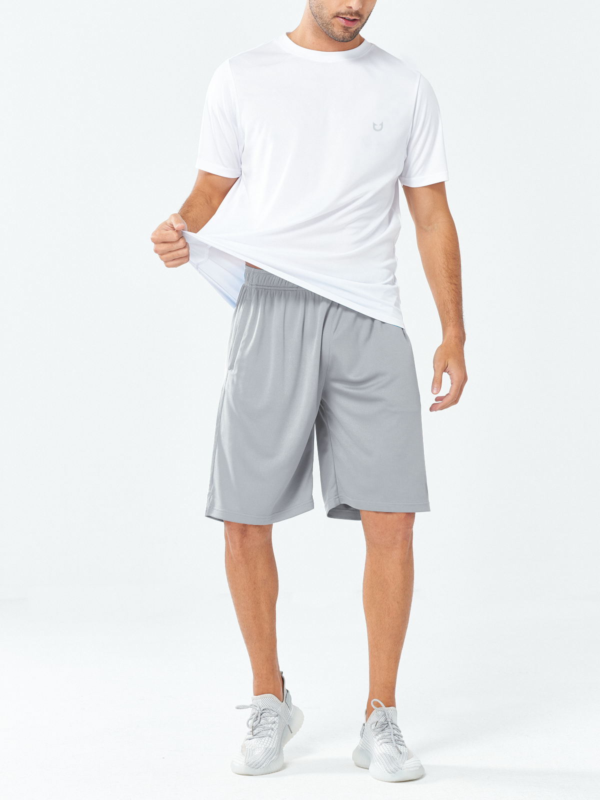 Men's 10" Basketball Sports Long Shorts with Pockets Mesh for Tennis
