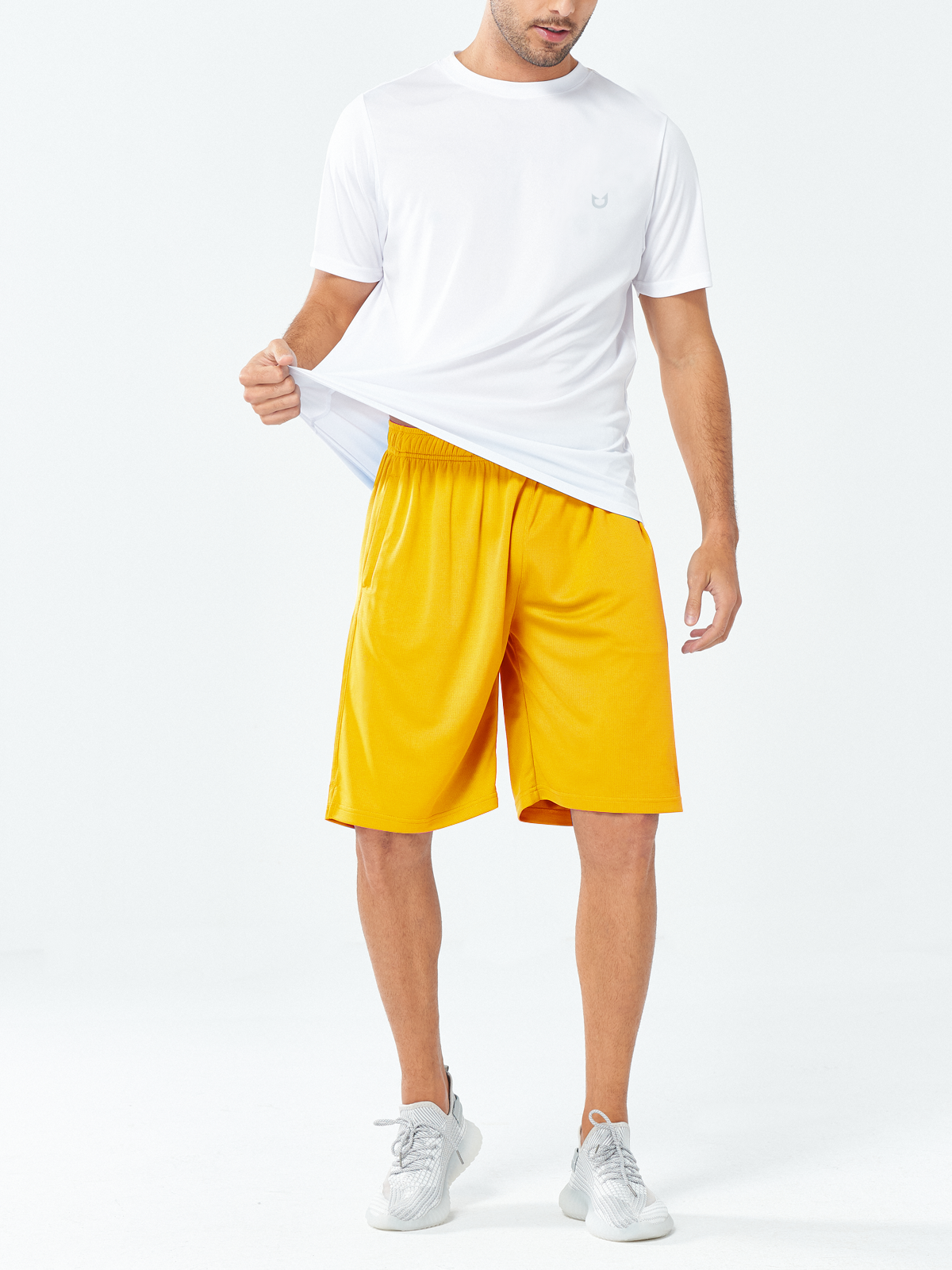 Men's 10" Basketball Sports Long Shorts with Pockets Mesh for Tennis