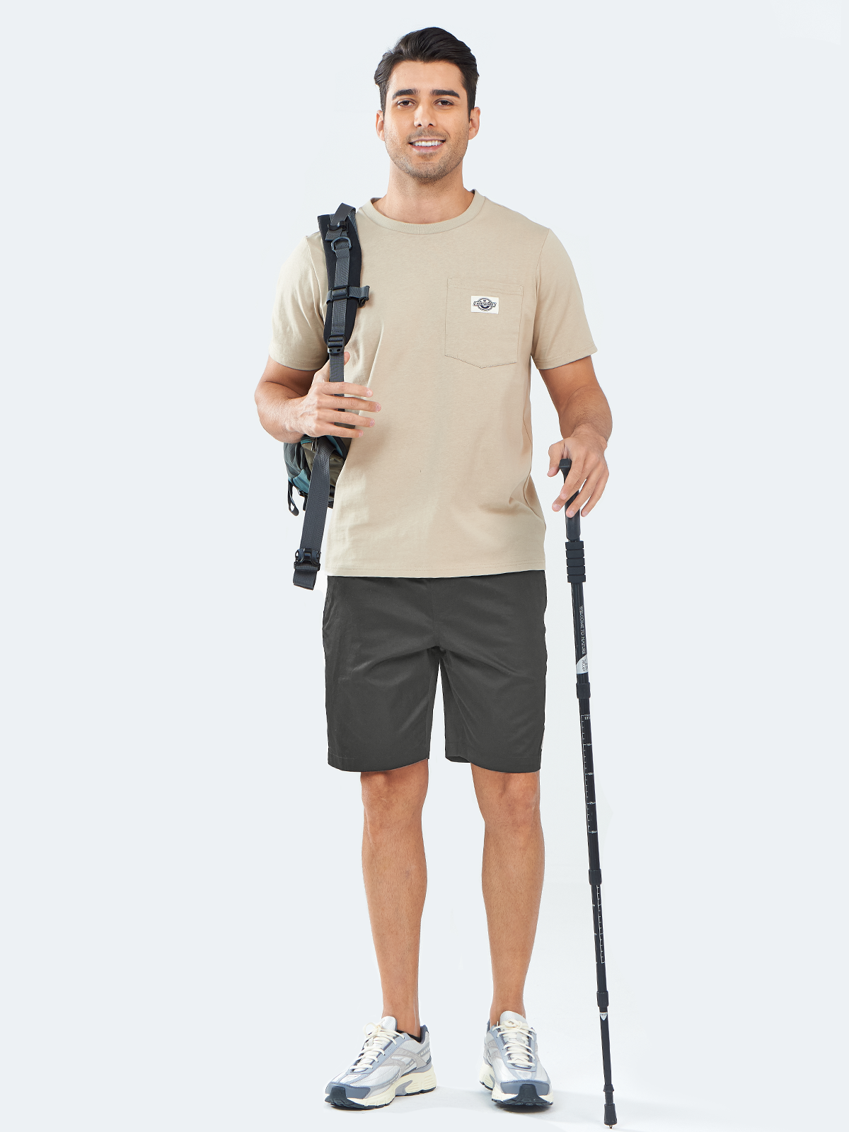 Men's Casual Golf 9" Shorts with Pockets Cotton Stretch for Work Beach