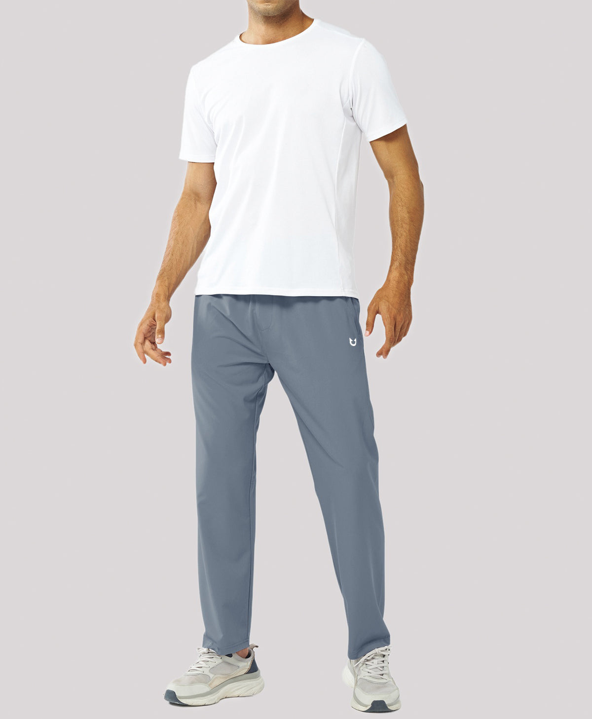 
Men's Lightweight Running Pants with Zipper Pockets — Cloud
