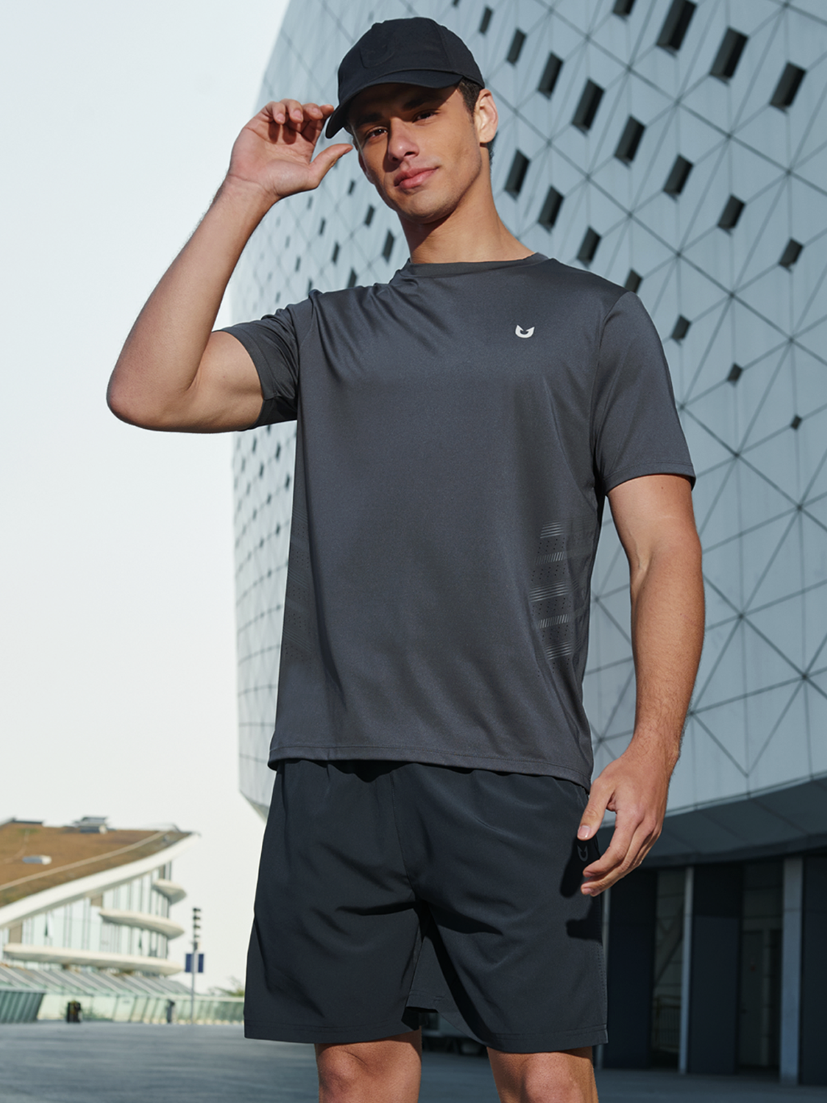 Men's Crew Workout T Shirts Performance Breathable for Gym Training