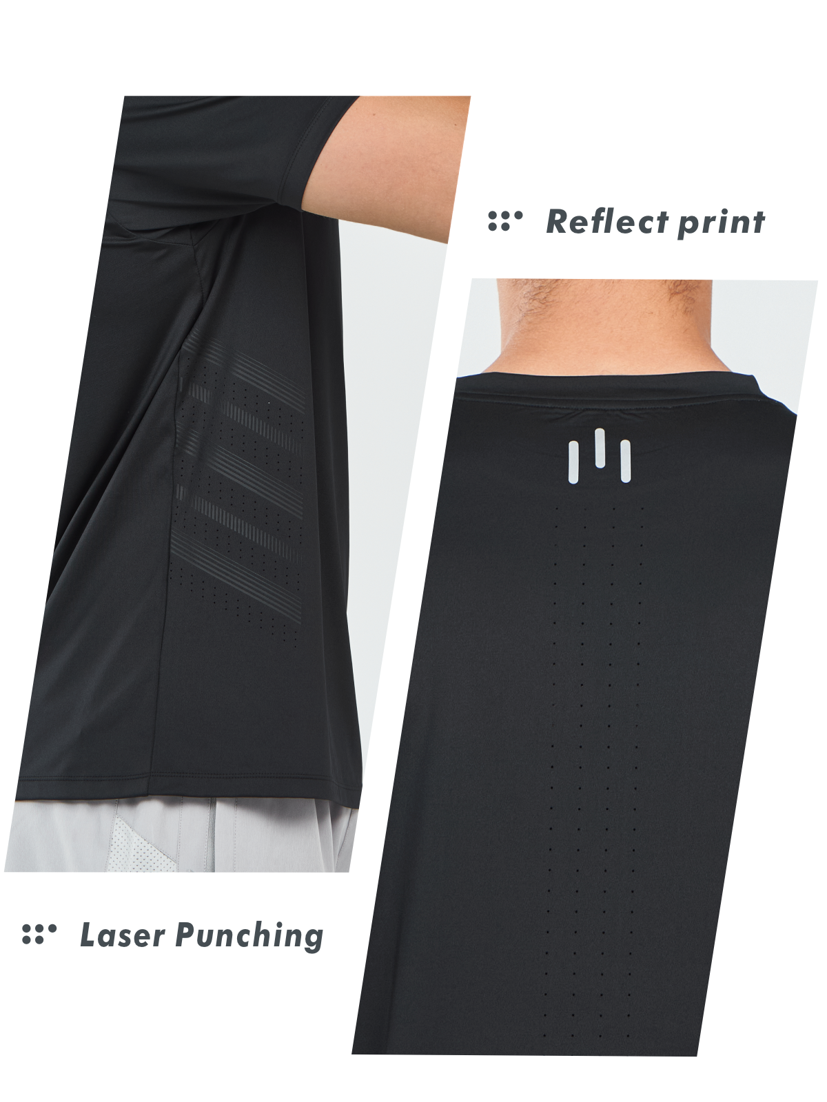 Men's Crew Workout T Shirts Performance Breathable for Gym Training