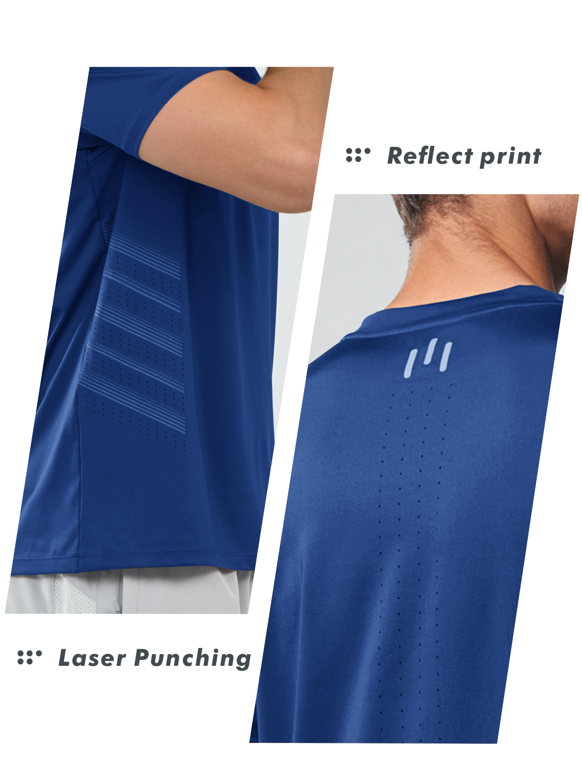 Men's Crew Workout T Shirts Performance Breathable for Gym Training