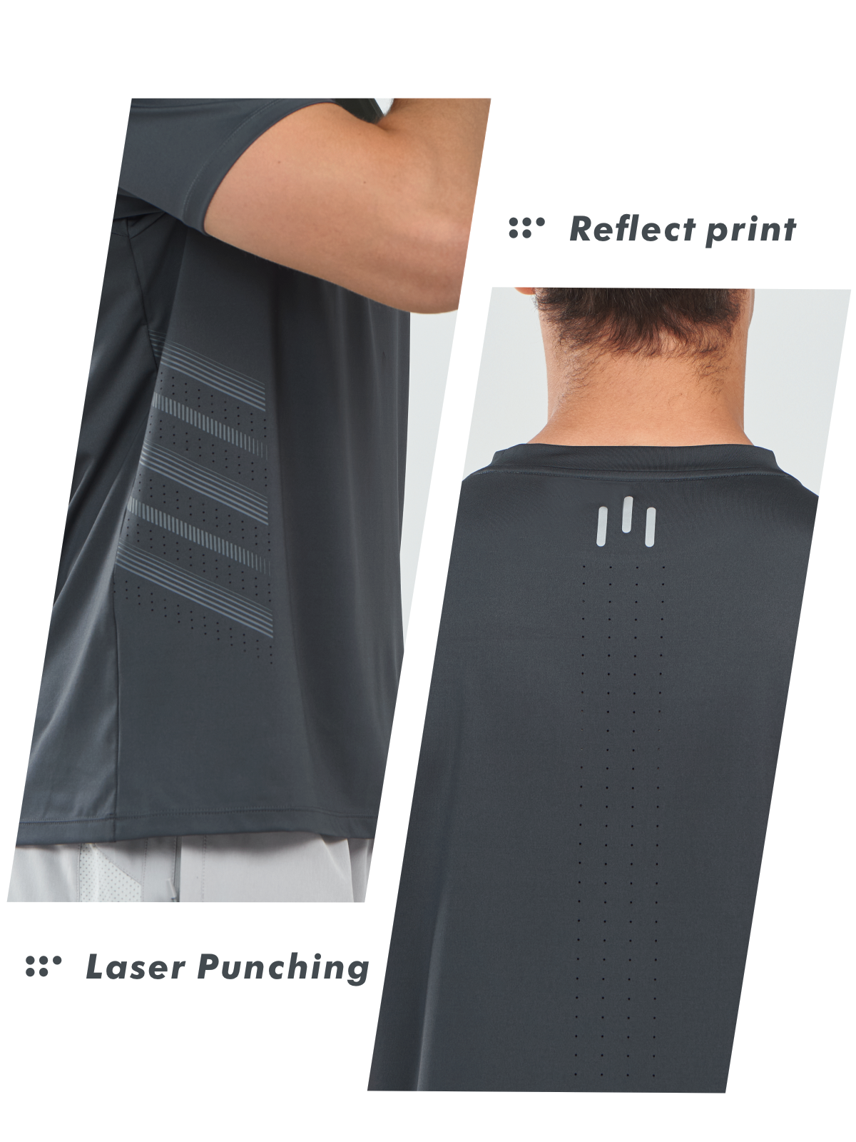 Men's Crew Workout T Shirts Performance Breathable for Gym Training