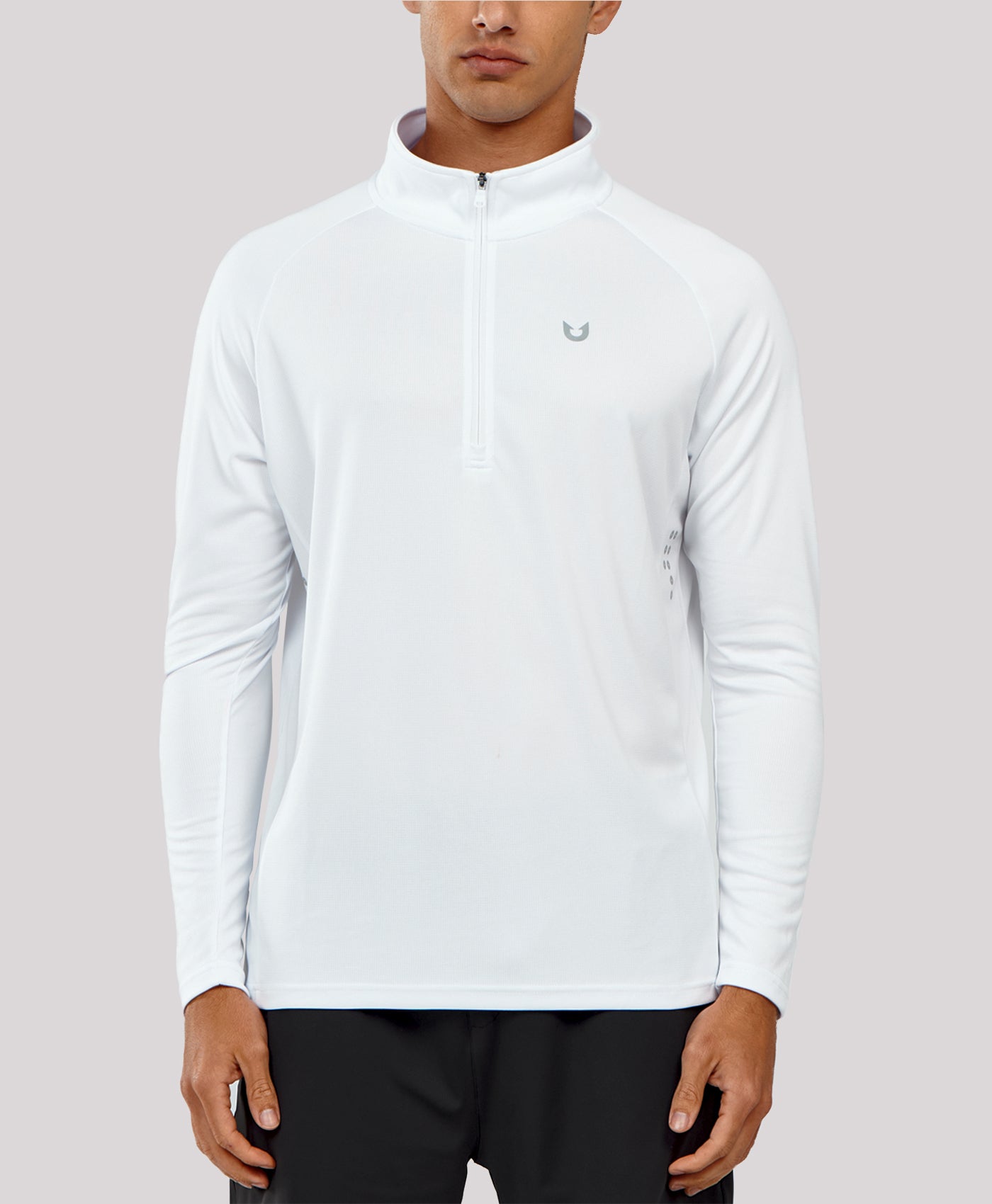 Northyard Men's 1/4 Zip Athletic Pullover Shirts Lightweight Long Sleeve Running Sweatshirt
#color_White