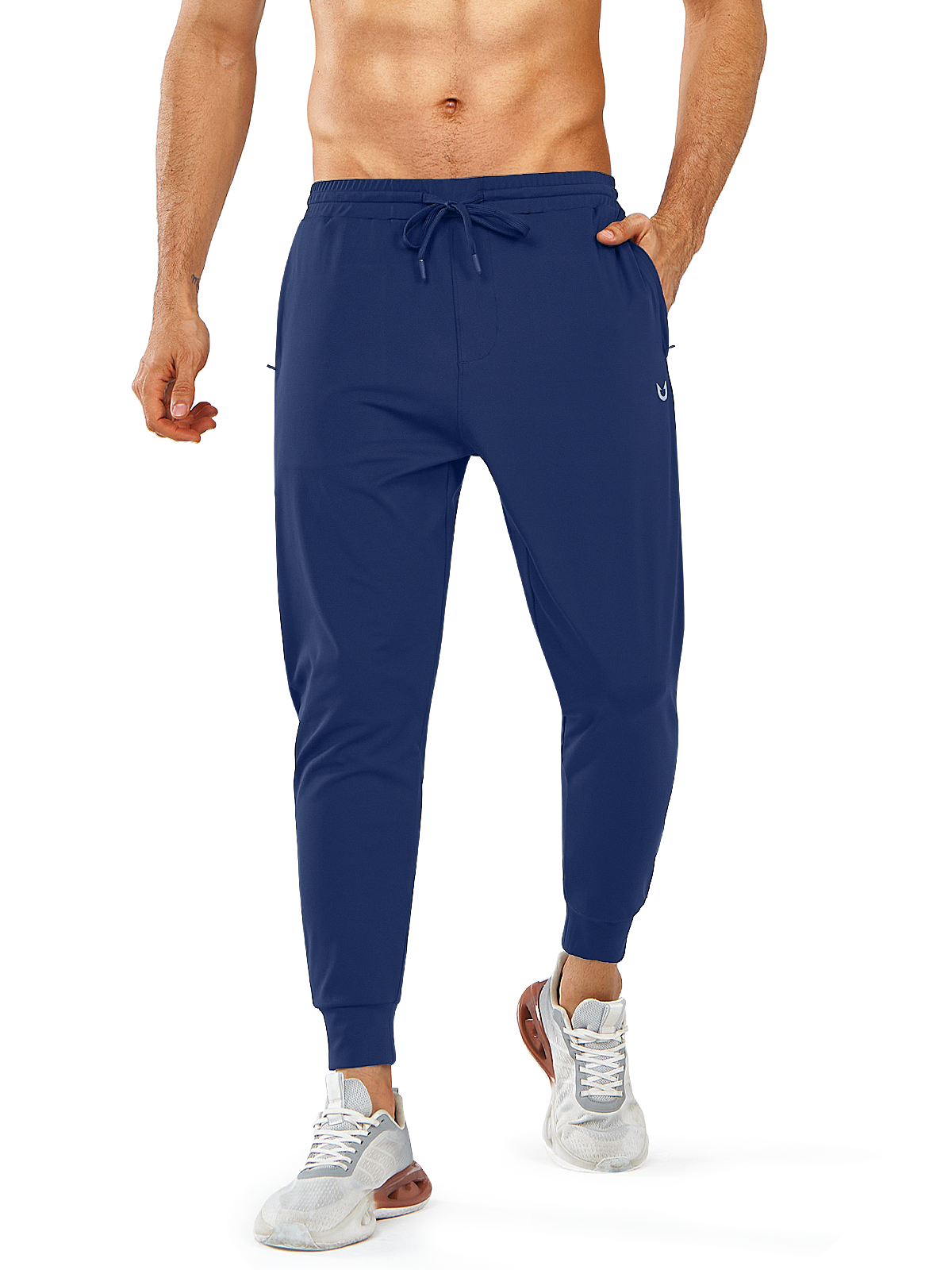 
Northyard Men's Navy Running Breathable Joggers Workout Gym Sweatpants for Pickleball Front