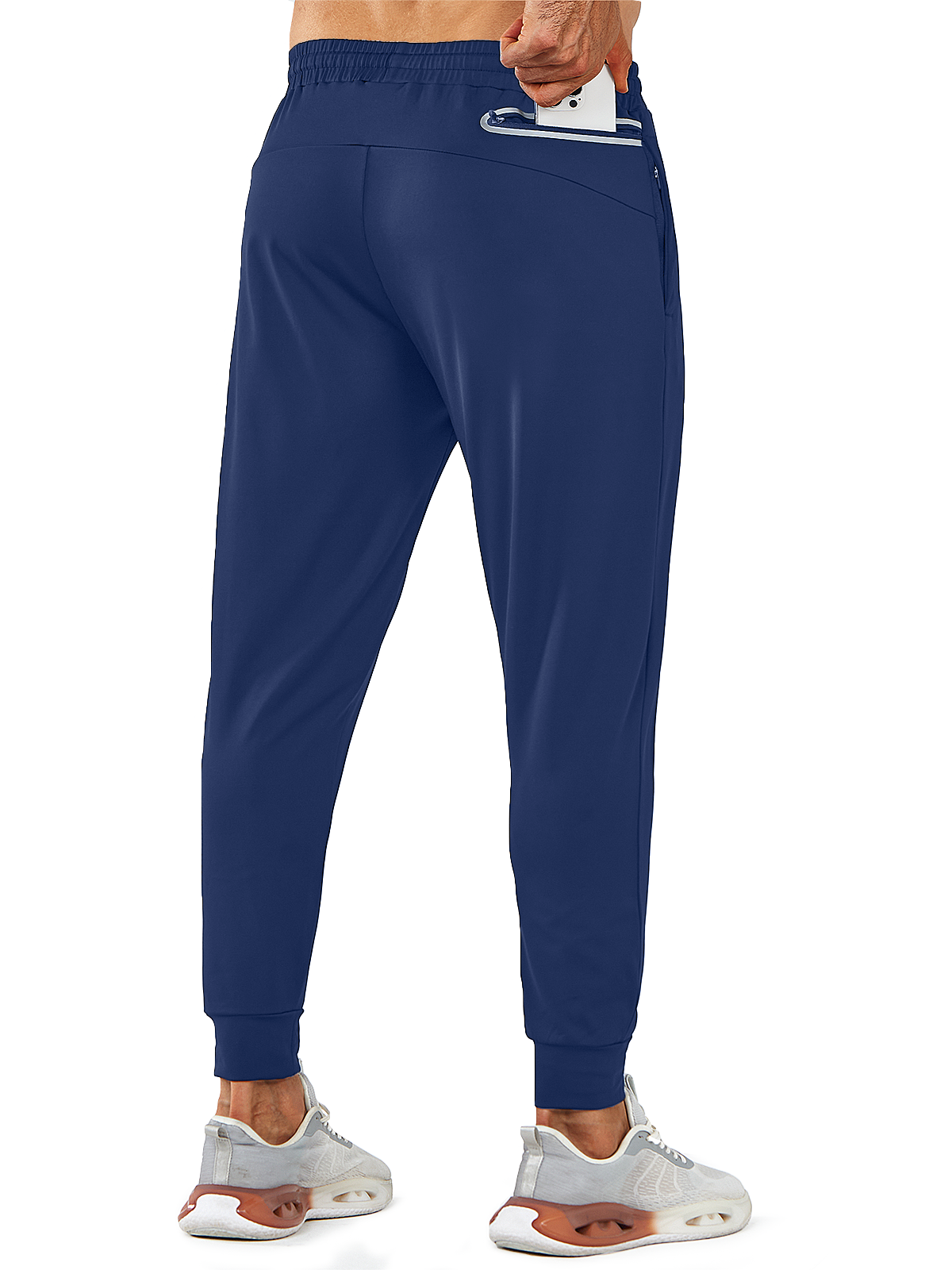 Northyard Men's Navy Running Breathable Joggers Workout Gym Sweatpants for Pickleball Pocket