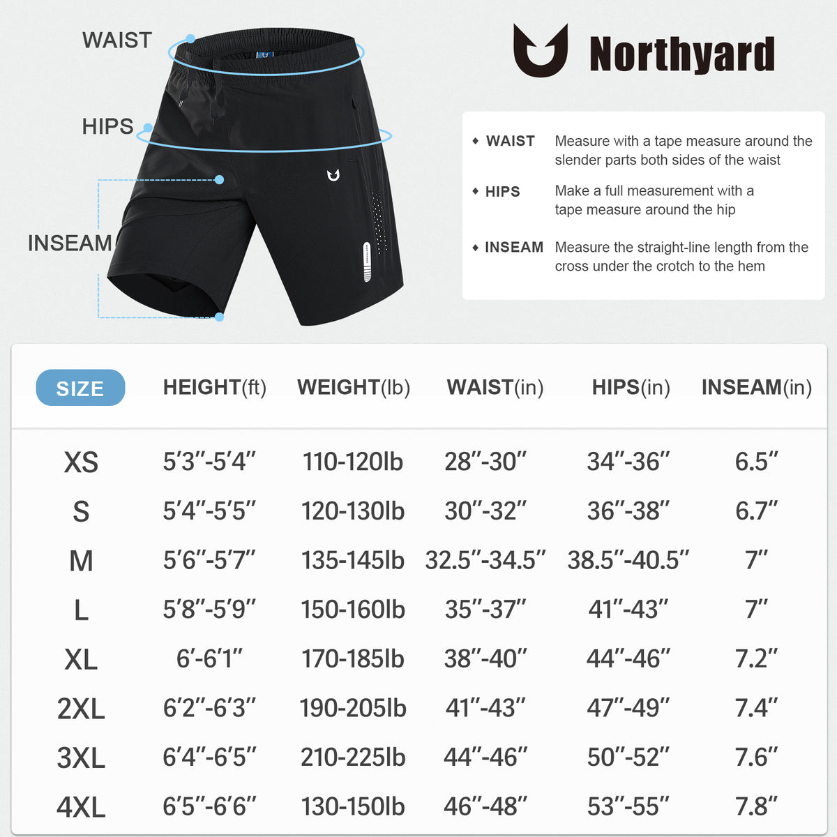 Men's 7" Athletic Running Breathable 4-way stretch Shorts with Pockets
