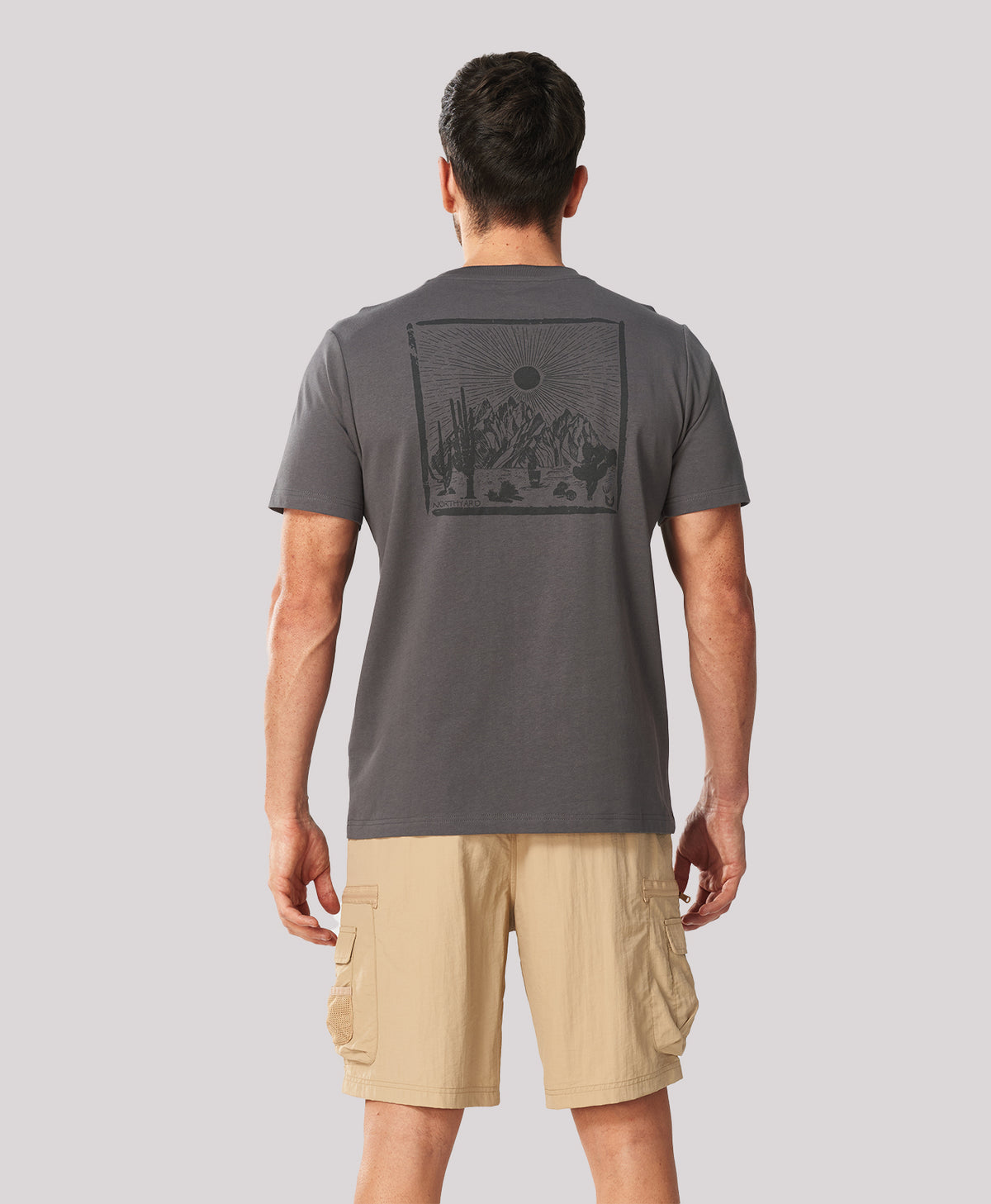 
Men's Soft 100% Cotton Graphic T-Shirts — Dark Grey