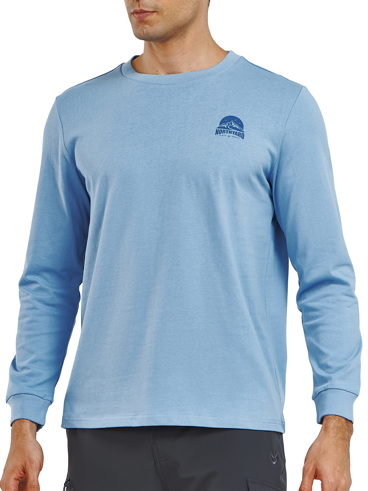 
Men's Cotton Long Sleeve T-Shirts Graphic Casual Crew Neck for Work