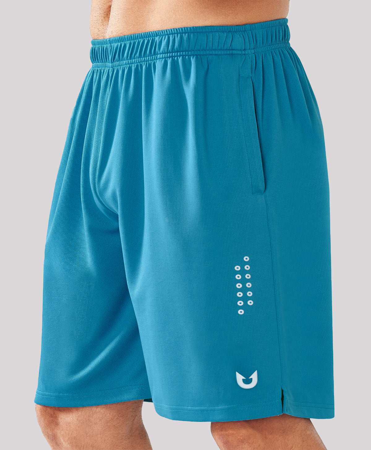 
Men's 10" Breathable Mesh Basketball Athletic Shorts — Lake Blue