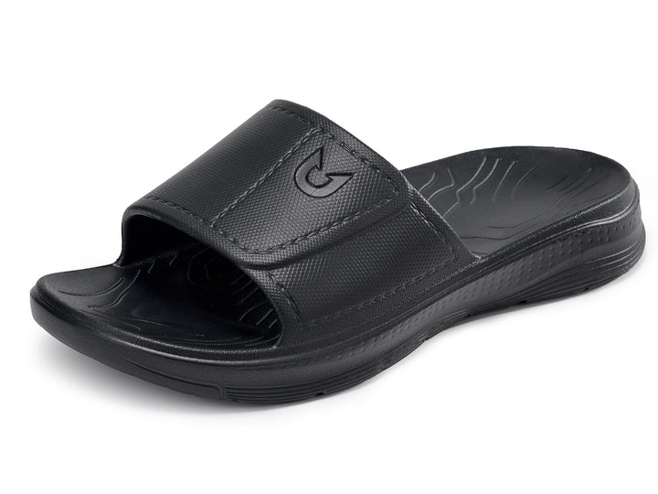 Northyard Black Slippers for Women and Men Non Slip Slide Sandals House Beach Shoes
