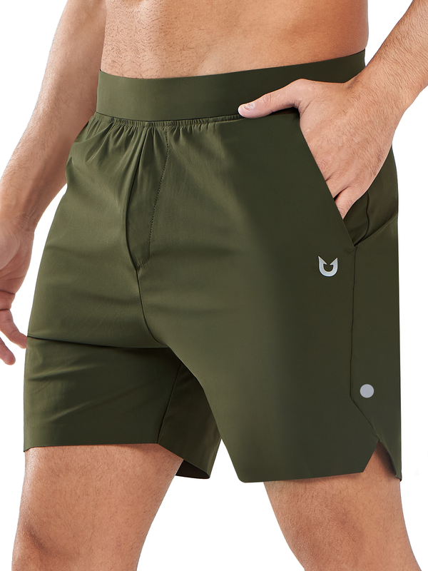 Northyard Men's Running Workout 5" Shorts Tennis Training Quick Dry with Pocket Army Green