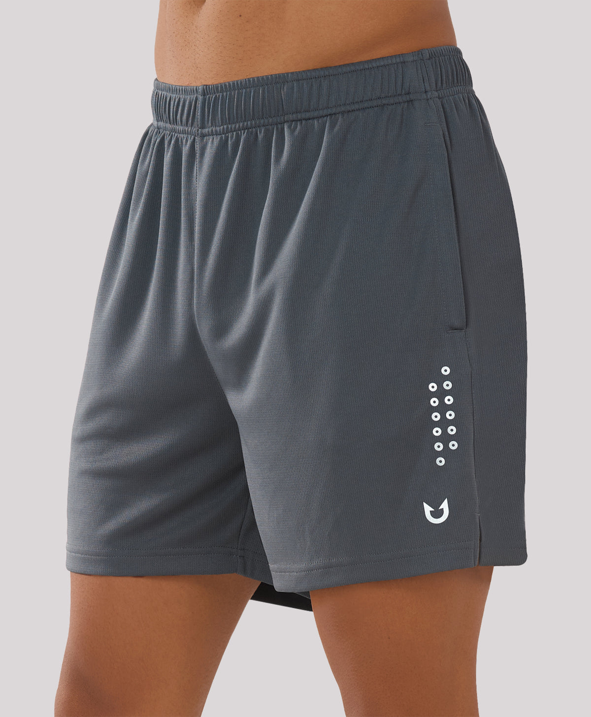 
Men's 5" Breathable Micro-Mesh Athletic Shorts Quick Dry with Pockets — darkgrey