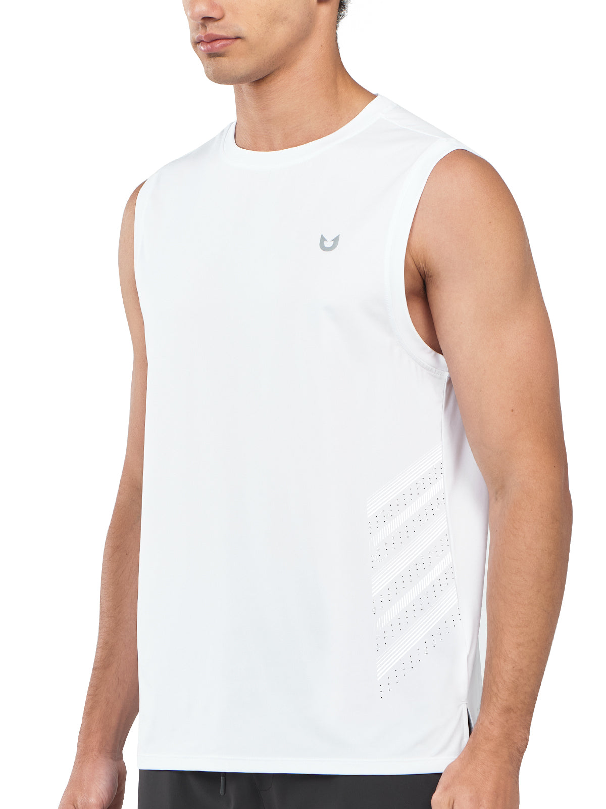 Northyard Men's White Athletic Sleeveless Shirts Dry Fit Workout Tank Tops for Running