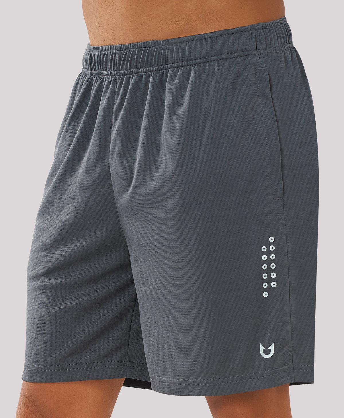 
Men's 7-inch Mesh Tennis Sweat Shorts with Pockets Elasticated Waist — darkgrey