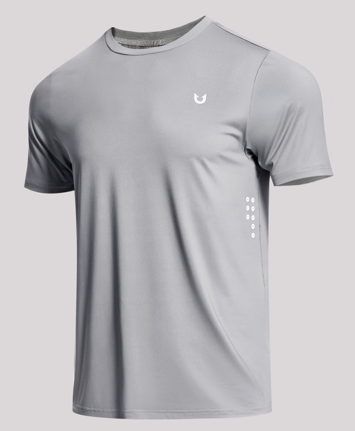 
Men's Performance Workout Short Sleeve T-Shirts — Light Grey